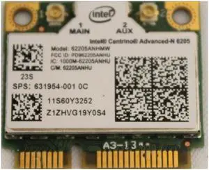 Genuine Intel HP WiFi Wireless Card Broadcom (631954-001)