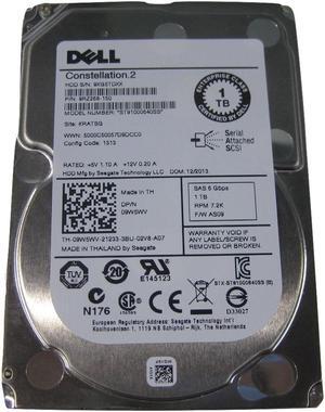 Genuine DELL 9W5WV 09W5WV 9RZ268-150 1TB 7.2K 2.5" 6G SAS ST91000640SS