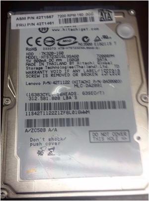 IBM Lenovo OEM Thinkpad T60 T61 X60 X61 160GB SATA Laptop Hard Drive