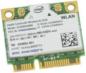 Genuine Dell 5DVH7 Half Height Mini PCI Express WiFi 802.11n Wireless Card