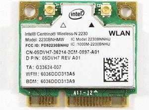 OEM Dell 5DVH7 Mini PCI Express Half Height WLAN WiFi 802.11n Wireless Card
