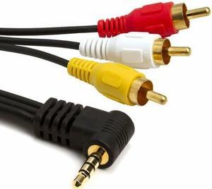 2 X 3.5mm to 3-RCA 5ft Composite AV Cable 4 Sharp Camcorder - Viewcam VL series
