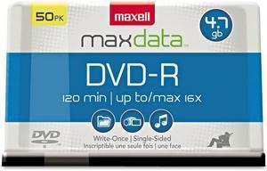 Maxell DVD-R Discs 4.7GB 16x Spindle Gold 50/Pack 638011
