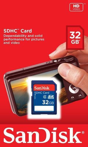 SanDisk 32GB Class 4 SDHC Flash Memory Card - 2 Pack SDSDB2L-032G-B35  Retail Package