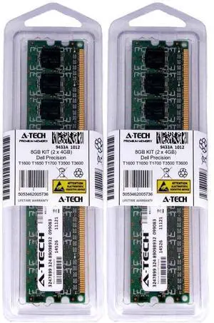 8GB KIT 2 x 4GB Dell Precision T1600 T1650 T1700 T3500 T3600 T3610 Ram Memory 8GB KIT 2 x 4GB Dell Precision T1600 T1650 T1700 T3500 T3600 T3610 Ram Memory