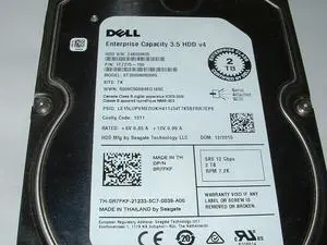 Dell Enterprise 2TB SAS 12GBPS 7200RPM 3.5" v4 Hard Drive ST2000NM0005 __ R7FKF
