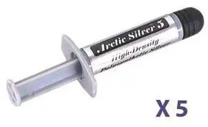 Arctic Silver Arctic Silver 5 Thermal Compound 3.5 Gram - Lot of 5 AS5-3.5G X5 Arctic Silver Arctic Silver 5 Thermal Compound 3.5 Gram - Lot of 5 AS5-3.5G X5