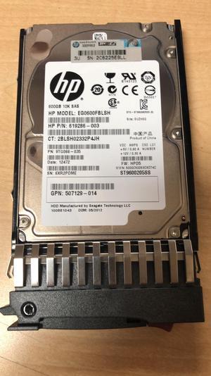 (NOT FOR HOME PC!) 619286-003 652566-003 HP 600GB 6G 10K SFF 2.5" SAS Hard Drive Gen6 Gen7 w Tray