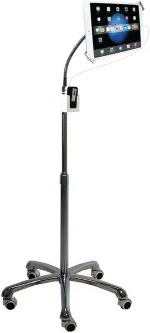 New CTA Digital PAD-SHFS Heavy-Duty Security Gooseneck Floor Stand for iPad/Tabl