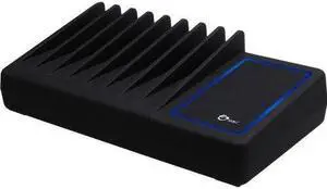 10-Port USB Charging Station with Ambient Light Deck