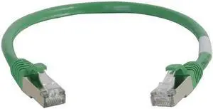 C2G 00829 Cat6 Cable - Snagless Shielded Ethernet Network Patch Cable, Green (5