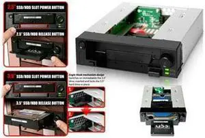 Icy Dock MB971SP-B DuoSwap 2.5 3.5 SATA Drive Cad