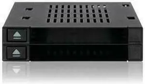 NEW Icy Dock MB522SP-B Drive Enclosure FlexiDOCK FlexiDock DualBay 2.5in to 3.5