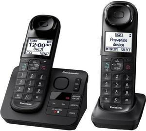 Panasonic KXTGL432B DECT 60 Plus 190 GHz Cordless Phone 2 Handset  Black