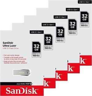 5X Sandisk Ultra Luxe 32Gb Usb 3.1 Sdcz74 150Mb/S Flash Pen Drive Sdcz74-032G