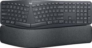 Logitech - ERGO K860 Ergonomic Full-size Wireless Scissor Keyboard for Window