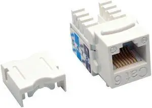 Tripp Lite N238-001-WH CAT-6/CAT-5E 110-Style Punch-down Keystone Jack (White)