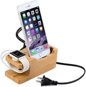 Jonathan Ct. Wood Charging Stand for Phone and Watch
