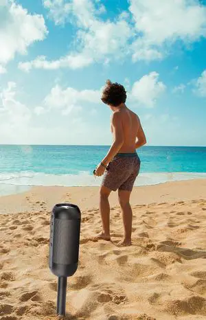Xtreme Time Waterproof Speaker with Attachable Beach Stake