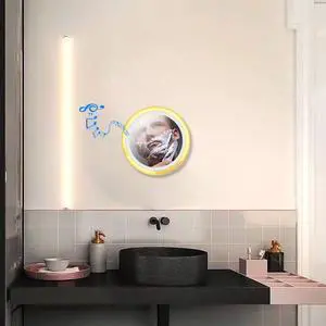 ZTECH AquaTunes: LED Shower Mirror with Wireless Speaker