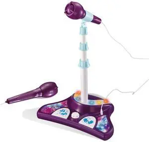 Little Pretender L P Kids Karaoke Machine with 2 Microphones and Adjustable Stand