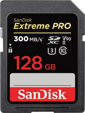 SanDisk 128GB Extreme PRO UHS-II Memory Card, 300MB/s Read, 260MB/s Write