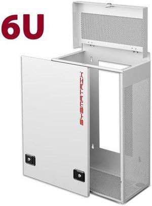 6U Server Rack Wall Mount Server Locking Cabinet Network Enclosure - 35-Inch Depth - Unique Design with Vertical Loading concept - Fits most Server Equipment