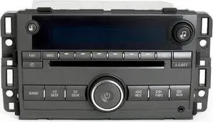 09-10 Buick Lucerne Charcoal Radio AM FM CD MP3 Player w Aux Input 20763964