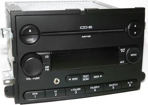 Ford Fusion & More - AM FM 6 Disc mp3 CD Player w Aux Input 6E5T-18C815-AL