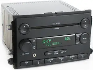 2006 Mercury Milan Ford Fusion AM FM 6 Disc CD Radio w Aux Input 6E5T-18C815-AH