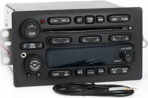 UNLOCKED 03-05 Chevy GMC Truck AMFM 6 Disc CD Radio w Aux Input & Cable 10357886