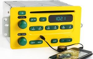 UNLOCKED 2000-05 Chevy Car - Green & Yellow Radio AM FM CD w Aux - 10315119