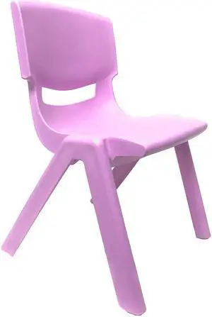 JOON Stackable Plastic Kids Learning Chairs, Lilac, 20.5x12.75X11 Inches, 2-Pack