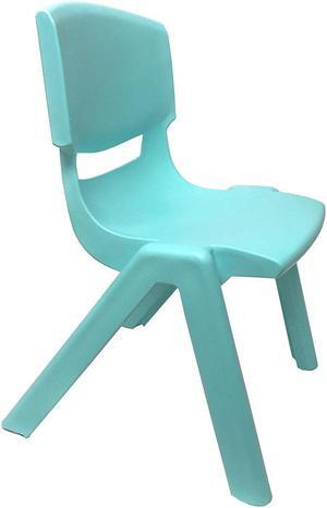 JOON Stackable Plastic Kids Learning Chairs, Baby Blue, 20.5x12.75X11 Inches, 2-Pack