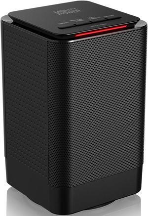 Mighty Power Personal Oscillating Space Ceramic Heater with Fan, 950 Watts, Black, 8x5 Inches
