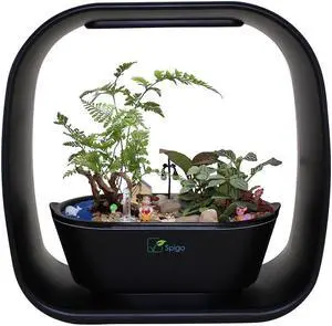 Spigo Intelligent Indoor LED Light Garden, Matte Black