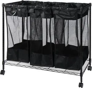 Oceanstar Triple Storage Organizer and Laundry Sorter