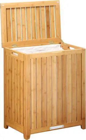 Oceanstar Spa-Style Bamboo Laundry Hamper BRH1248