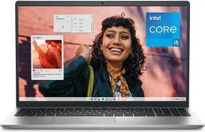Dell Inspiron 15 3530 Laptop - 15.6" FHD Non-Touch 120Hz Display, Core i5-1335U, 16GB DDR4 RAM, 512GB SSD, Intel Iris Xe Graphics, Windows 11 Home, Platinum Silver - i3530-5074BLK-PUS