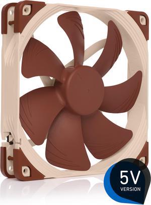Noctua NF-A14 5V, Premium Quiet Fan with USB Power Adaptor Cable, 3-Pin, 5V Version (140mm, Brown)