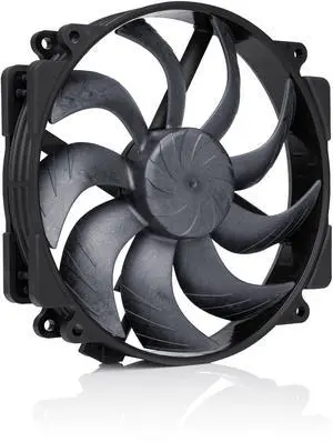 Noctua NF-A14x25r G2 PWM chromax.black, Premium-Quality Quiet Round-Frame 140mm PC Fan (Black)