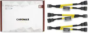 Noctua NA-SYC1 chromax.yellow, 4-Pin Y-Cables (Yellow)