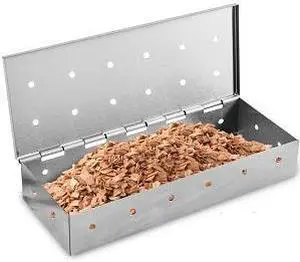 Kaluns Smoker Box, Stainless Steel Smoker Box for Wood Chips, Gas or Charcoal Grill compatible