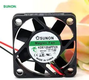 Original SUNON 4010 4CM 12V 1.8W KDE1204PFVX Switch 2-wire 2-pin Fan