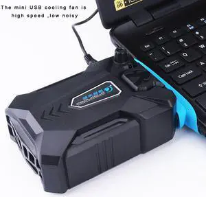Vacuum Portable Notebook Laptop Cooler USB Air External Extracting Cooling Fan for Laptop Speed Adjustable for 15 15.6 17 Inch