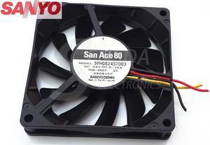 9PH0824S7D03 8015 8cm 80mm quiet DC 24v 0.16A slim server power supply axial cooling fans cooler