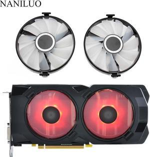 1 pair FDC10U12S9-C Cooler Fan Replace  XFX AMD Radeon RX 470 480 580 RX580 RX480 RX470 EDITION Crimson Graphics Card Cooling Fan