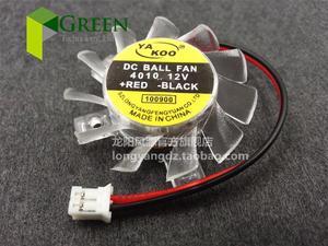2pcs High quality ultra quiet 4010 Graphics card fan blade 35MM Diameter 25/26/27mm Hole Pitch 12V 0.1A fan blade 2pin