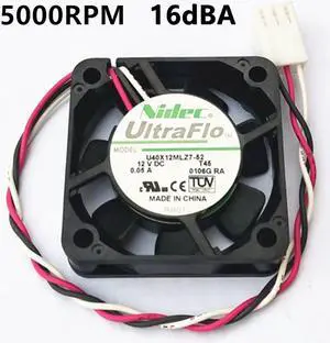 NIDEC U40X12MLZ7-52 DC 12V 4010 40mm 40x40x10mm Fan for Bridge chip Graphics Card Fan 3D printer Fan HDTV ATOM HTPC fan