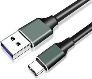 USB 3.1 Gen 2 (10 Gbps) Cable, USB Type-C (USB-C) to USB Type-A M/M,Type A Male USB to Type C Male USB,10G high-speed cable GEN2 hard disk box data cable supports PD fast charging, length 50cm